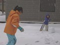 雪遊び