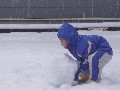 雪遊び 雪だるま