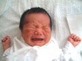 新生児期の男の赤ちゃんの写真
