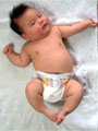 生後3ヶ月の男の赤ちゃんの写真