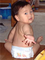 生後10ヶ月の男の赤ちゃんの写真