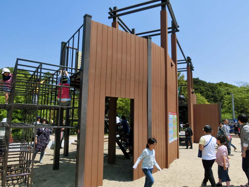 淡路島公園 木製アスレチック遊具