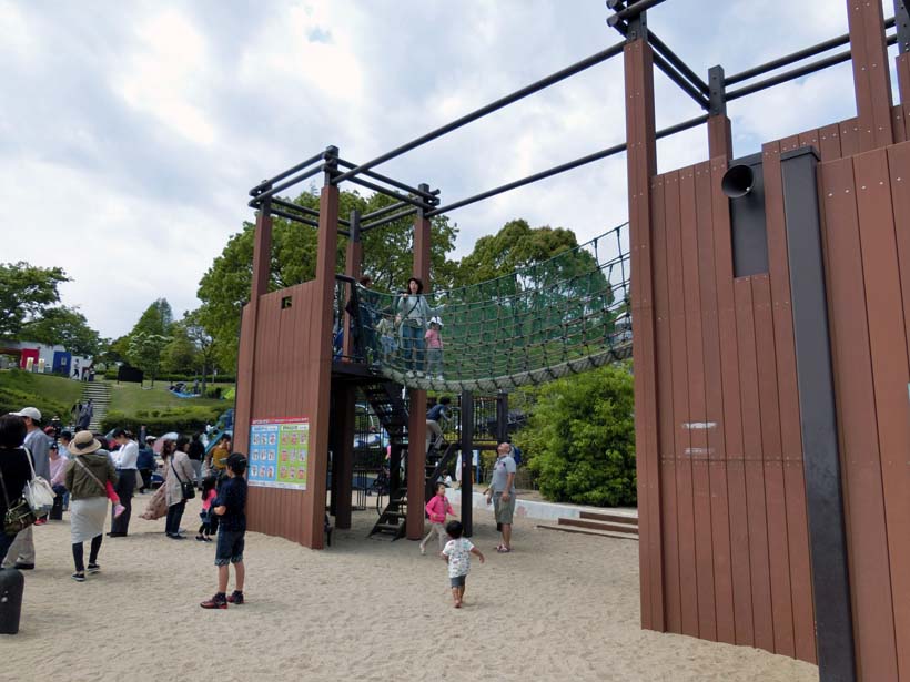 淡路島公園 木製アスレチック遊具