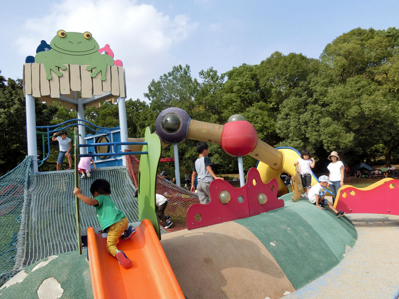 万博記念公園 わくわく池の冒険ひろば