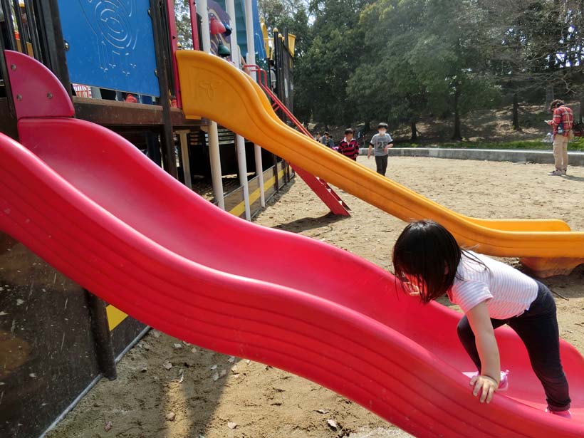 深北緑地公園 恐竜広場 滑り台