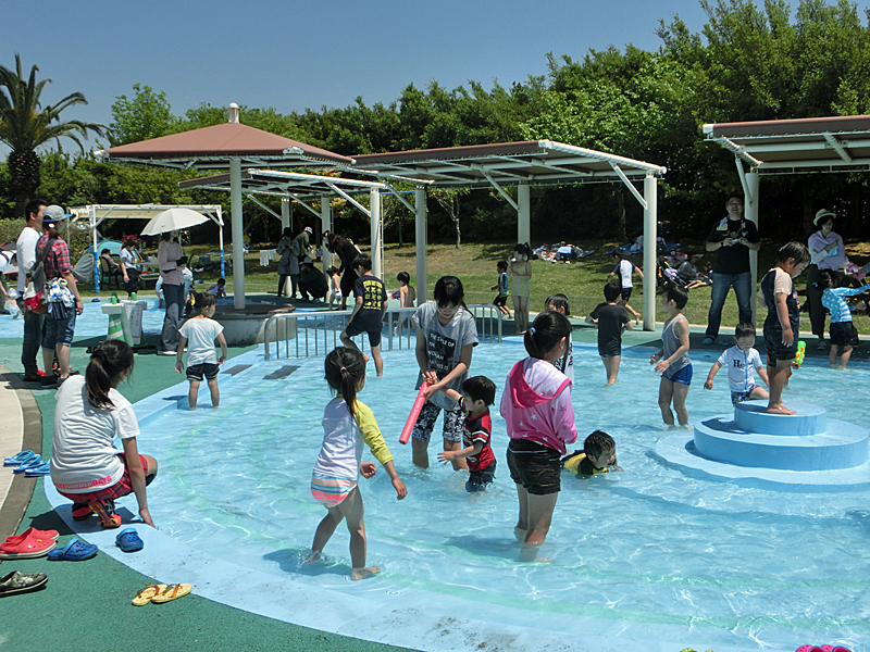 明石海峡公園 じゃぶじゃぶ池 水遊び