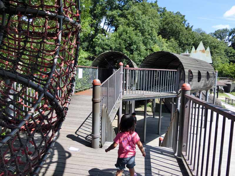 鴻巣山公園(城陽市総合運動公園) アスレチック遊具 