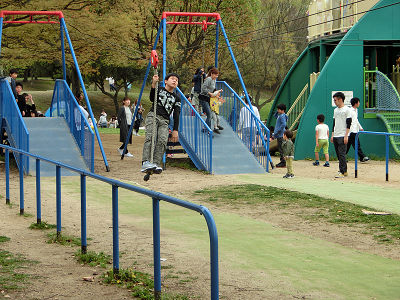 蜻蛉池公園 トンボの遊具 子供の国