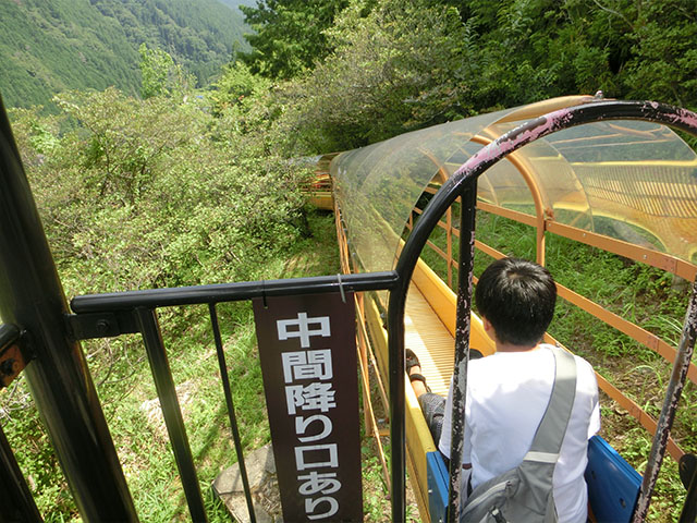 下呂 合掌村 滑り台